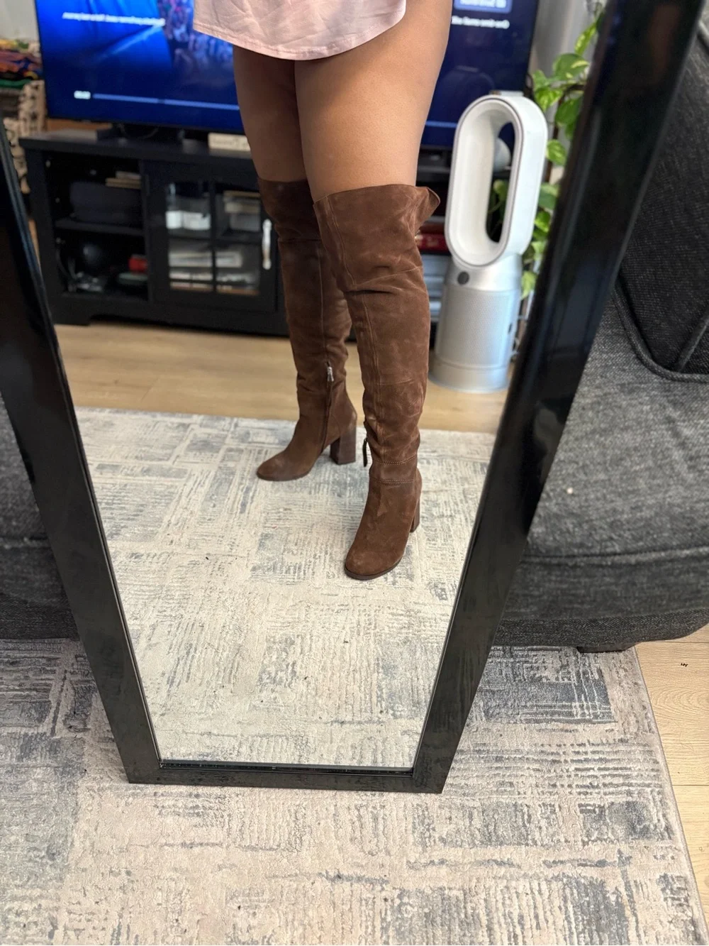 Steve Madden Brown Over-the-Knee Suede Boots